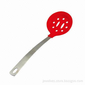 Fashion designed silicone scoops with stainless steel handle